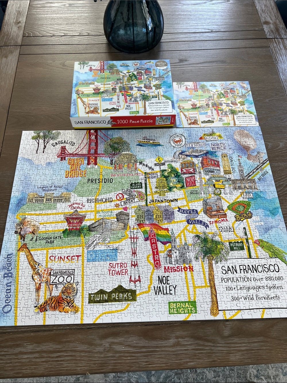 Galison San Francisco Illustrated Map 1000-Piece Puzzle